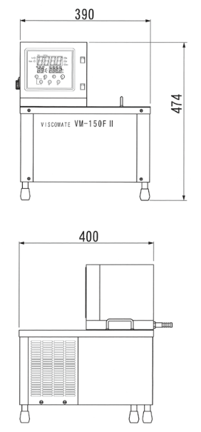 VM-150FⅡ外形寸法図
